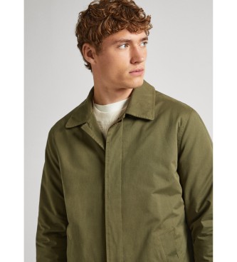 Pepe Jeans Valerio groene trenchcoat