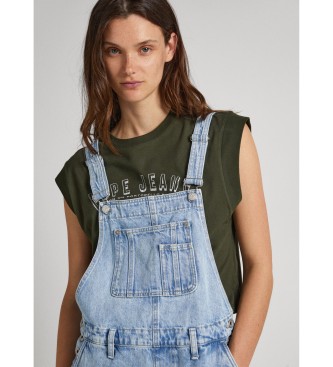 Pepe Jeans Hlače Drew dungarees modre barve