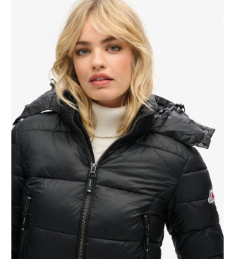 Superdry Fuji Kurzjacke mit Kapuze schwarz