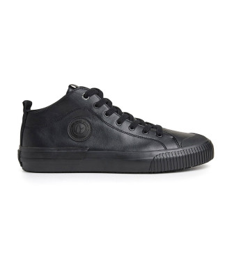 Pepe Jeans Industry Rec Leren Sneakers zwart