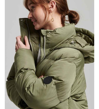 Superdry Manteau long matelass avec capuche vert