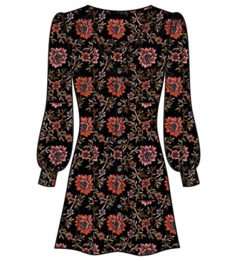 Superdry Printed tea mini dress with black V-neckline