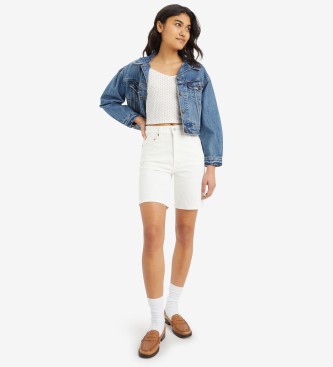 Levi's Short Ribcage Bermudashorts vit