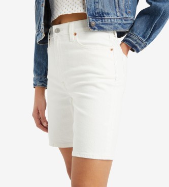 Levi's Short Ribcage Bermudashorts vit