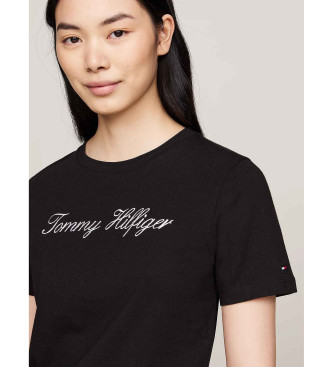 Tommy Hilfiger T-shirt med sort logo