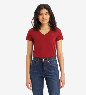 Levi's T-shirt Perfect V - rdbrun