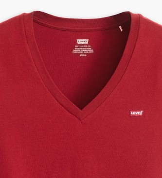 Levi's T-shirt Perfect V- marron