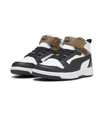 Puma Sapatilhas Rebound V6 Mid branco, preto