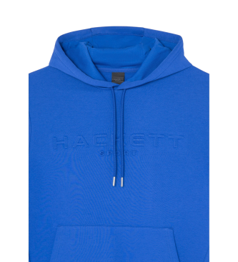 Hackett London Hs Sweater met relif blauw 