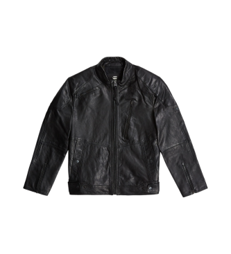 G-Star Biker leren jack zwart