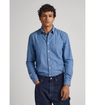 Pepe Jeans Chemise bleue Crawston