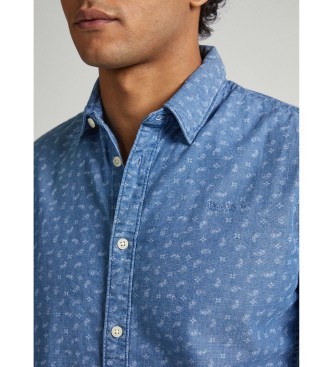 Pepe Jeans Chemise bleue Crawston