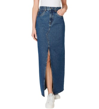 Pepe Jeans Spódnica maxi Hw niebieska