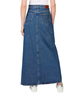 Pepe Jeans Spódnica maxi Hw niebieska