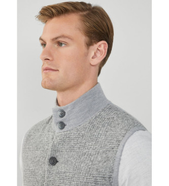 Hackett London Gilet en laine grise