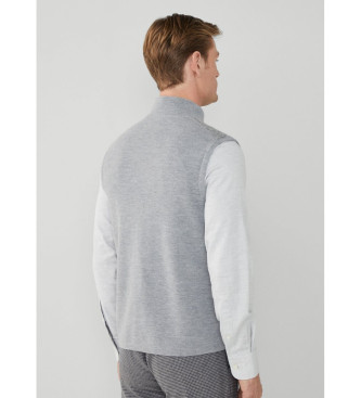 Hackett London Chaleco de Lana gris