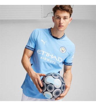 Puma Koszulka MCFC Home Authentic w kolorze niebieskim