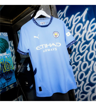 Puma Koszulka MCFC Home Authentic w kolorze niebieskim