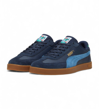 Puma Skórzane buty treningowe Club Ii Era Yea navy