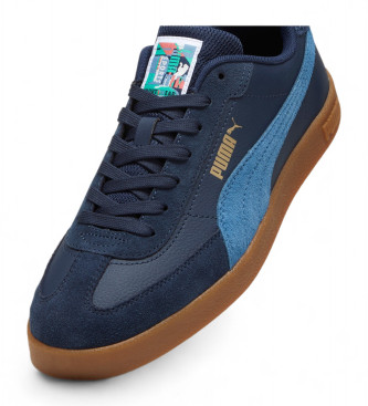 Puma Skórzane buty treningowe Club Ii Era Yea navy