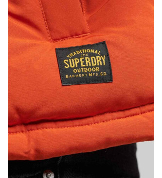 Superdry Gewatteerd vest met capuchon Everest oranje