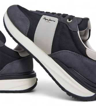 Pepe Jeans Supra Buster usnjeni čevlji črni 