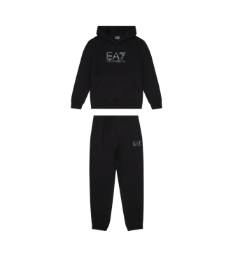 EA7 Pull en coton de visibilit noir