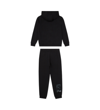 EA7 Pull en coton de visibilit noir