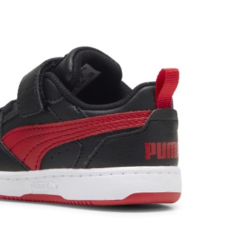 Puma Chaussures Rebound V6 noires, rouges