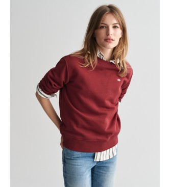 Gant Shield Sweatshirt mit Rundhalsausschnitt kastanienbraun