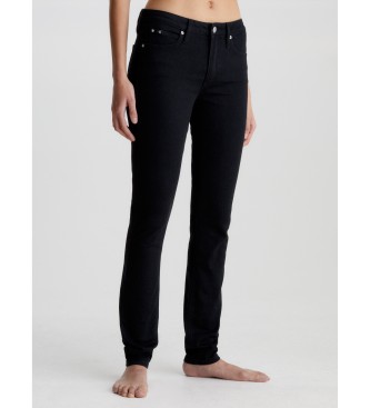 Calvin Klein Jeans Jean Mid Rise Skinny zwart