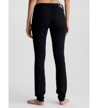 Calvin Klein Jeans Jean Mid Rise Skinny svart