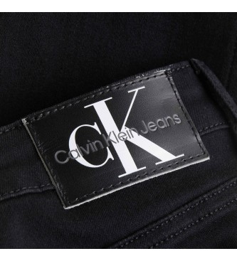 Calvin Klein Jeans Džins Mid Rise Skinny black