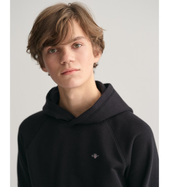 Gant Shield hoodie svart