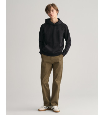 Gant Shield hoodie svart