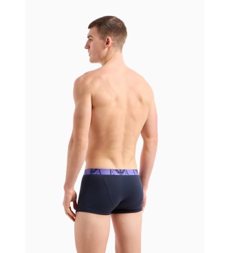 Emporio Armani Confezione da 3 boxer Bold blu scuro