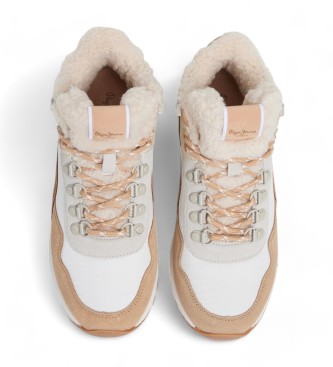 Pepe Jeans Sneaker Dean Curve in pelle beige