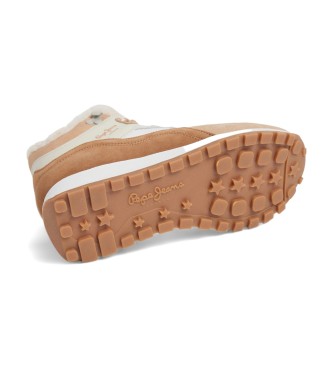 Pepe Jeans Sneaker Dean Curve in pelle beige