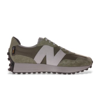 New Balance Sneaker 327 in pelle verde