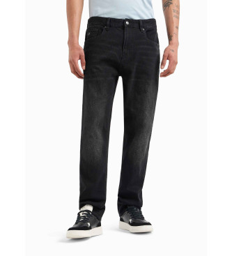 Armani Exchange Svarta smala jeans