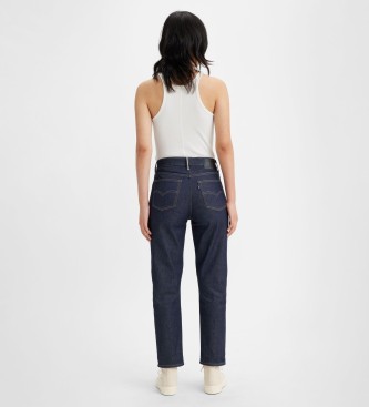 Levi's Boyfriend blauwe jeans met hoge taille