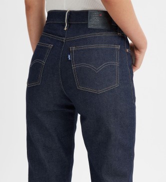 Levi's Boyfriend blauwe jeans met hoge taille