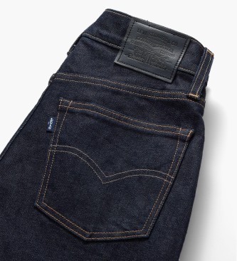 Levi's Niebieskie dżinsy Boyfriend z wysokim stanem