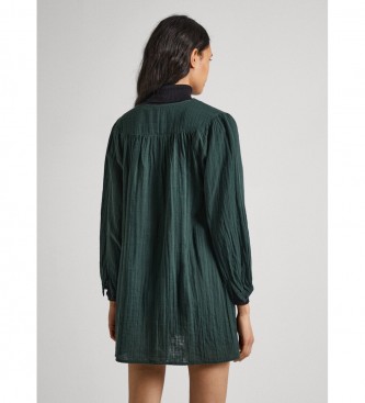 Pepe Jeans Robe verte de l'Inde