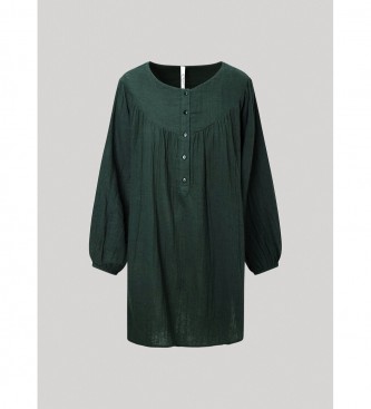 Pepe Jeans Robe verte de l'Inde