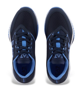 EA7 Chaussures de tennis bleu marine