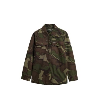 Superdry Grnes militrisches berhemd