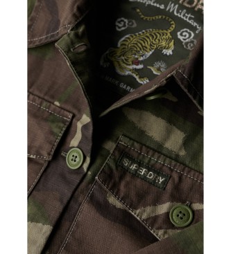 Superdry Sobrecamisa militar verde