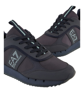 EA7 Sapatos Cordura preto e branco preto