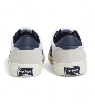 Pepe Jeans Kenton Club - Baskets en cuir blanc 